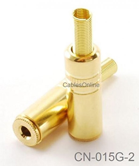 3.5Mm Stereo Dişi Uzatma Jak Jack Metal Konnektör Altın - 1 Adet ürün görseli 1