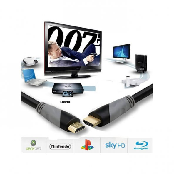 Hdmi Kablosu 4K 60Hz 19+1 Kablo 5M Metre 18Gbps 2160P ürün görseli 1
