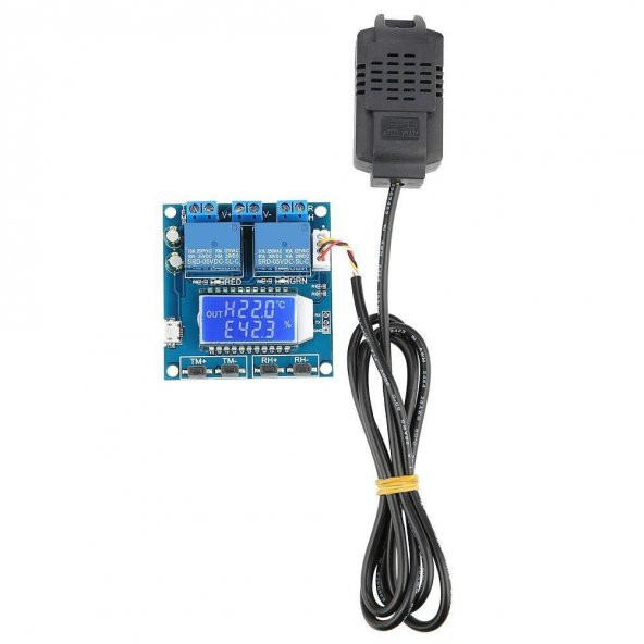 Koodmax-Sht20 Isı Ve Nem Kontrollü 2 Kanal Bağımsız Röle Modülü Xy-Tr01 ürün görseli 1