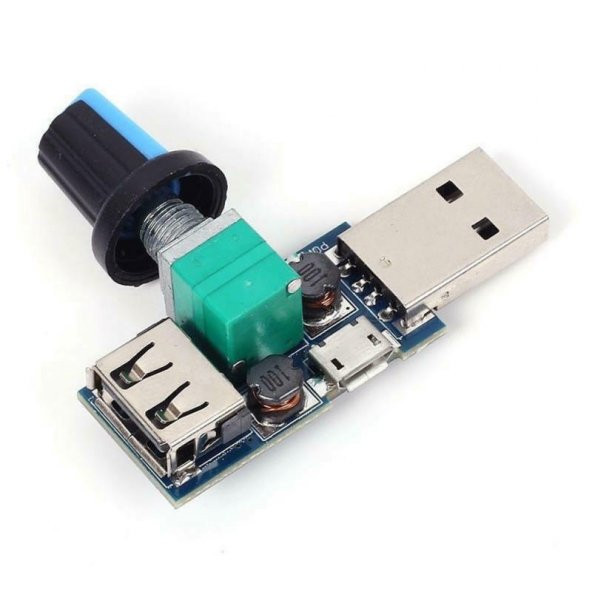 Koodmax-Dc 5V-12V 5W Usb - Micro Usb Fan Hız Kontrol Modülü ürün görseli 1