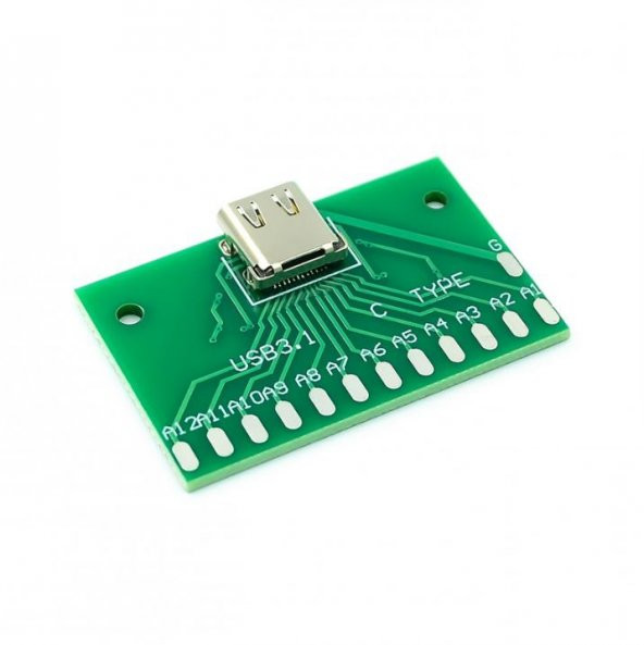 Koodmax-Usb Type-C Usb 3.1 Type C Dişi Adaptör Konnektör-40*25Mm-24 Pin ürün görseli 1