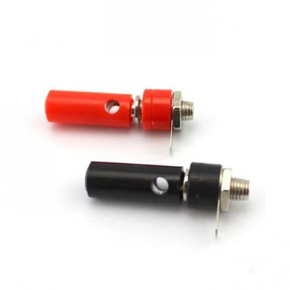 4Mm Muz Konnektör Erkek Dişi Set - Muz Tipi Fiş Soket 2 Li Set ürün görseli 1