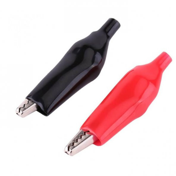 Timsah Ağızlı Klips Krokodil 2li Set Kırmızı Siyah 3.5 CM ürün görseli 1