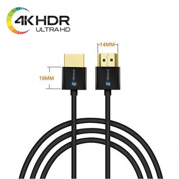 1.8M 4K 3D Ultra Slim Hdmi Kablo Ethernet Ses Destekli Hdmi Kablo ürün görseli 1