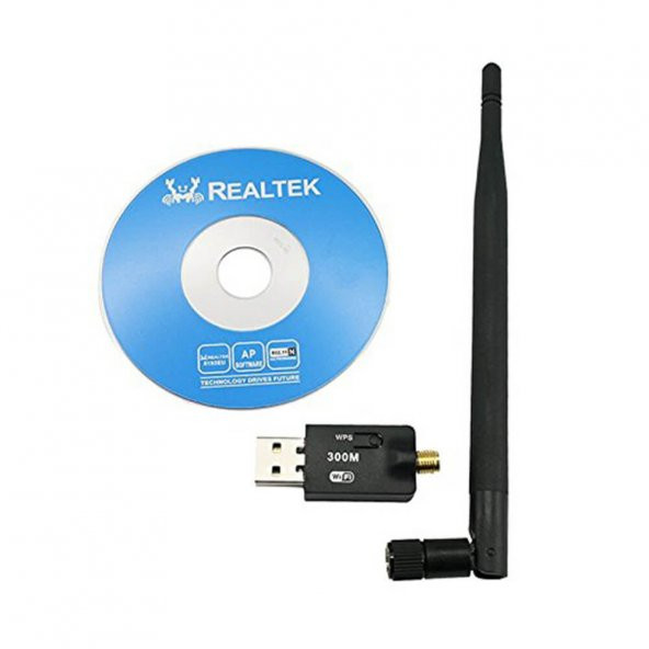 300Mbps Wireless USB Wi-Fi Adaptör Dongle 5Dbi Anten Network Lan - Resim 2