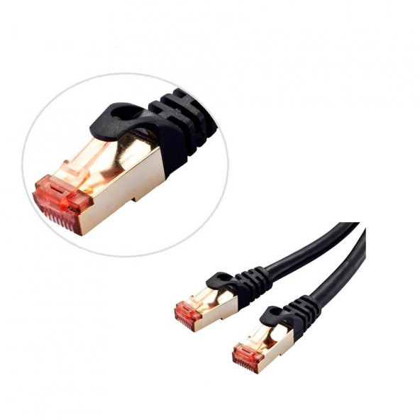 5 Metre Cat7 Patch Kablo - Cat 7 Stp Ethernet Kablosu - Internet - Resim 2