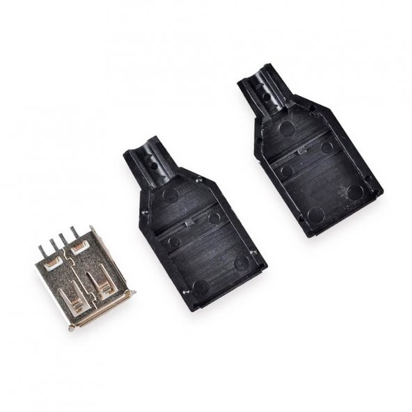 Koodmax-Usb A Dişi Konnektör - Lehim Tipi Plastik - 10Lu Paket ürün görseli 1