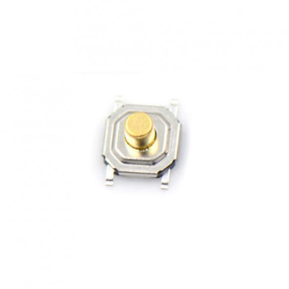 Metal Push Button 4X4 5Mm Buton Bakır Kafalı 10 Adet ürün görseli 1
