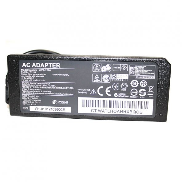 Koodmax Lenovo Thinkpad E570 20H5S0Cd00 20V 3.25A Notebook Adaptörü - Resim 4