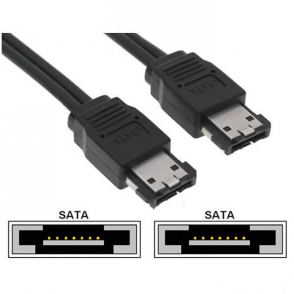 E-Sata To Esata Kablo - E-Sata Data Kablosu - 1 Metre ürün görseli 1