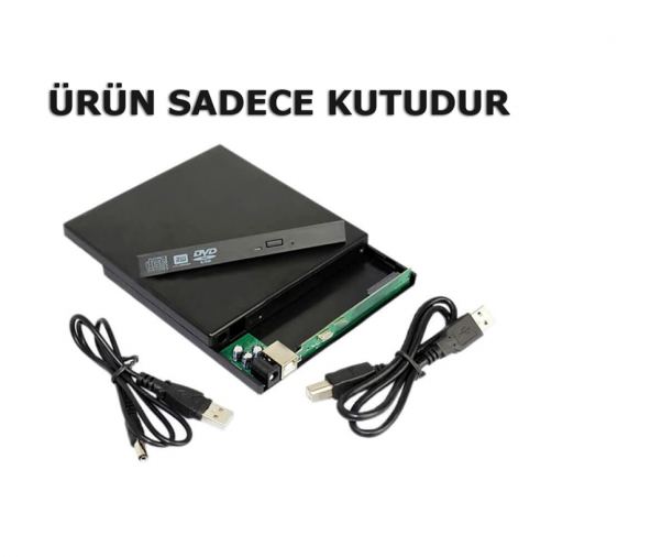 Usb Sata Harici Dvd Rw Kutu External 9.5 MM Slim Ön Kapak Dahil ürün görseli 1