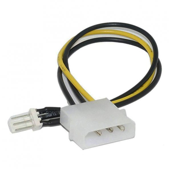 Molex 4 Pin To 3 Pin Erkek Fan Konnektör Soket Çevirici 20Cm ürün görseli 1
