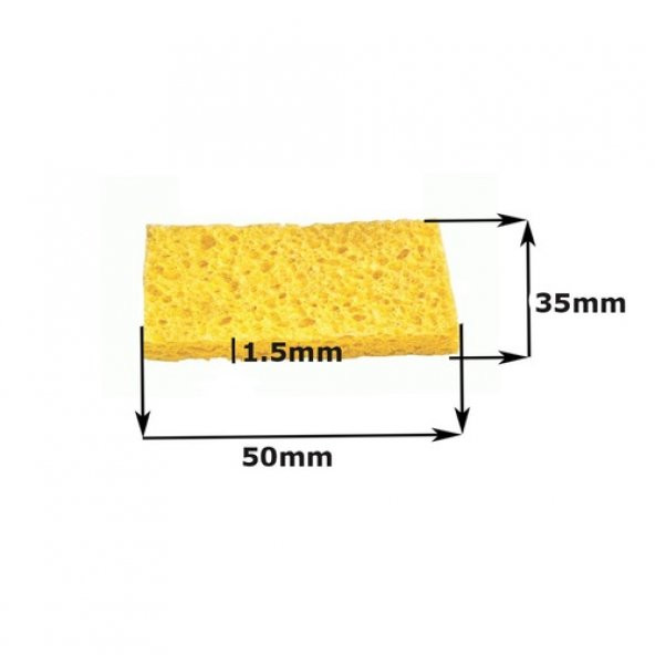 Havya Temizleme Süngeri - Lehim Süngeri 35*50*1.5Mm (551664643) ürün görseli 1