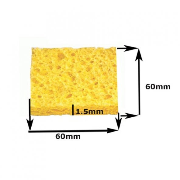 Havya Temizleme Süngeri - Lehim Süngeri 60*60*1.5Mm (551664642) ürün görseli 1