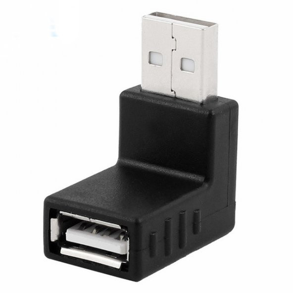 Usb 2.0 Erkek Dişi Çevirici Uzatma - 90 Derece Sağ Açılı ürün görseli 1
