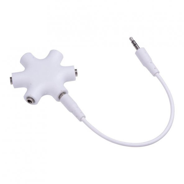 5 Port 3.5Mm Kulaklık Çoklayıcı Splitter Kablo Iphone Samsung ürün görseli 1