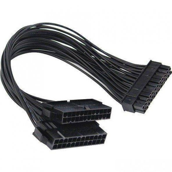 24 Pin Atx Dual Psu Çoklayıcı Adaptör Anakart Mining Kablosu ürün görseli 1