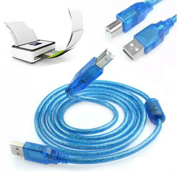 1 Metre Usb 2.0 Yazıcı Kablosu - Usb Tip B Kablo ürün görseli 1