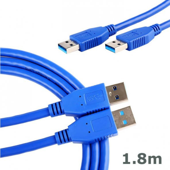 Wozlo Usb 3.0 Erkek Erkek Data Kablosu Yüksek Hızlı Kablo 1.8 M ürün görseli 1