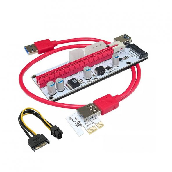 PCI-E 1X To 16X USB 3.0 Riser Kart Uzatıcı Yükseltici ürün görseli 1
