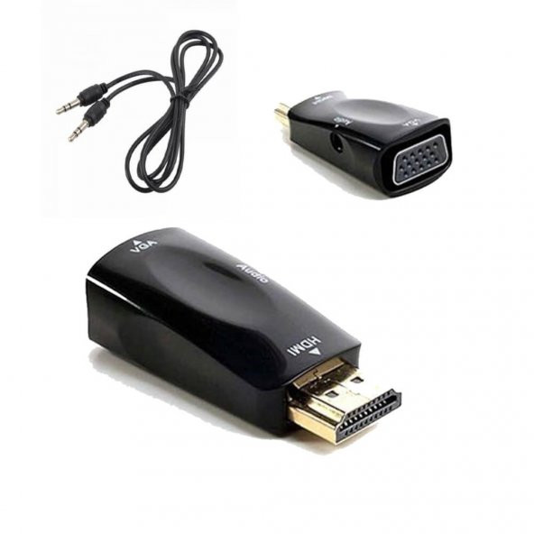 Hdmi To Vga Ses Görüntü Çevirici Projeksiyon Notebok Pc Receiver (551664306) ürün görseli 1