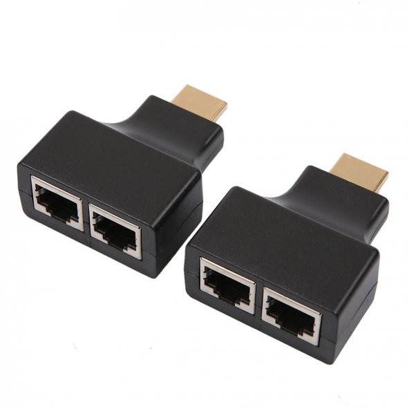 Rj45 Ethernet Üzerinden Hdmi Hat Uzatma Aparatı Extender Cat5E6 ürün görseli 1