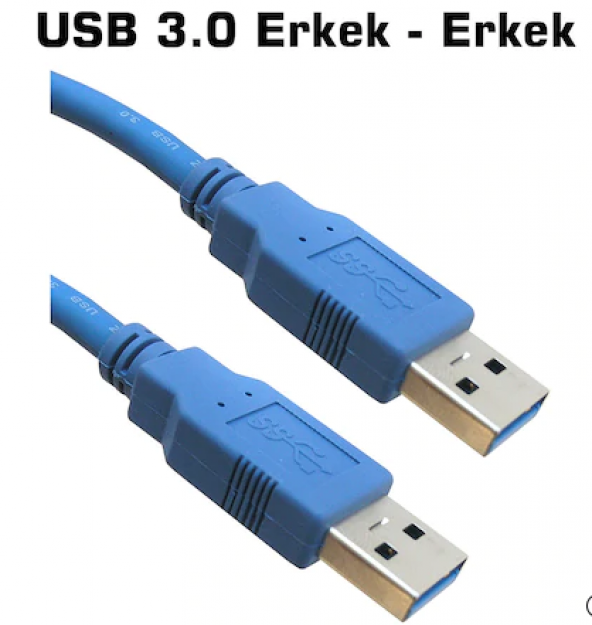 Usb 3.0 Erkek Erkek Kablo 50 Cm Gerçek Usb 3.0 ürün görseli 1