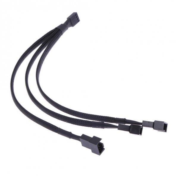 4 Pin Fan Çoklayıcı Y Pwm Çoklayıcı Splitter Kablosu 3 Pin 3 Port ürün görseli 1