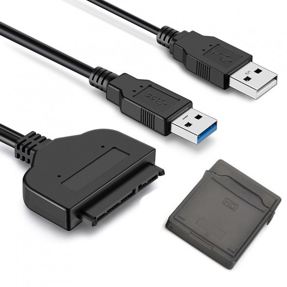 Wozlo 2.5" USB 3.0 Sata HDD Harddisk Kablosu + HDD Koruma Kutusu ürün görseli 1
