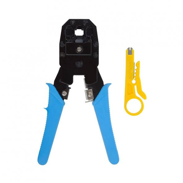Rj45 Ethernet Rj11 Rj12 Rj45 Telefon Sıkma Çakma Pensesi Cat5 Cat6 Pense+ Kablo Soyucu ürün görseli 1