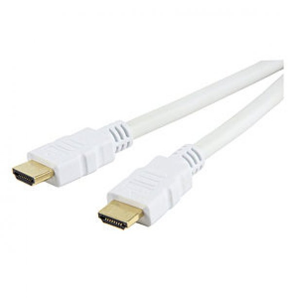3 Metre Hdmi Kablo V1.4 2160P Full Hd Beyaz 3M ürün görseli 1