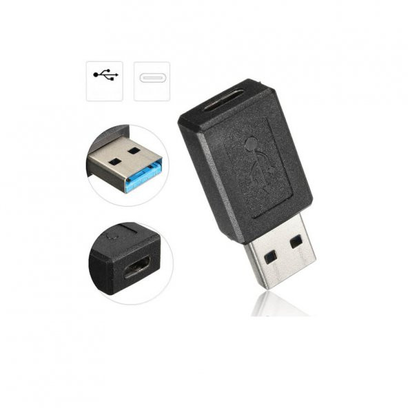 Usb 3.0 Erkek To Usb 3.1 Type-C Dişi Çevirici Dönüştürücü Adaptör ürün görseli 1
