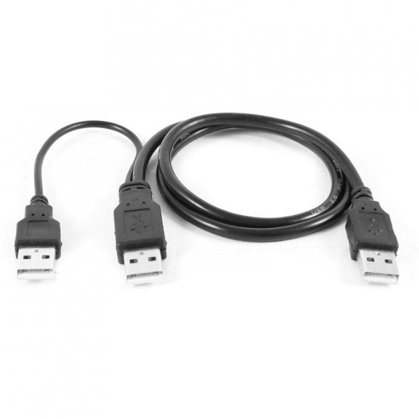 Harici Disk Hdd Bağlantı Kablosu Usb Y Kablo 3 Ucu Usb Kablo ürün görseli 1