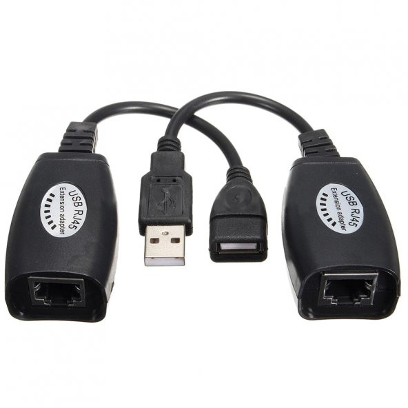 Usb Bağlantı Uzatma Aparatı Rj45 Kablo Bağlantı Üzerinden 45Metre ürün görseli 1