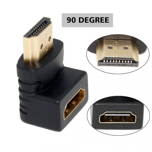 Turbosepet 90 Köşe Hdmi Uzatma Çevirici Adaptör - Ses Görüntü Aktarmı ürün görseli 1