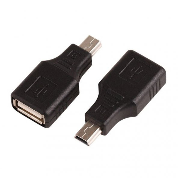5 Pin Mini Usb Erkek To Usb Dişi Adaptör - Mini Usb Otg 519137362 ürün görseli 1