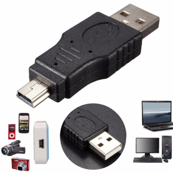 Turbosepet 5 Pin Usb Erkek To Usb Erkek - Mini Usb Çevirici ürün görseli 1