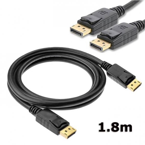 Displayport To Displayport Kablosu Display Port Dp Bağlantı 1.8M ürün görseli 1