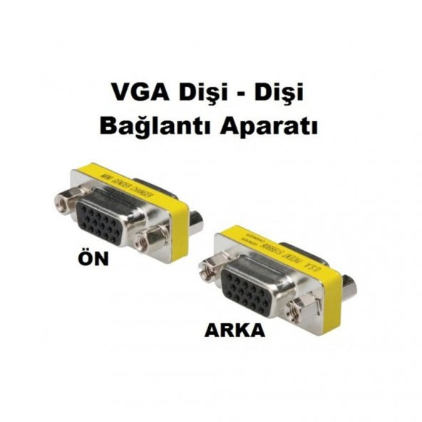 Turbosepet Vga 15 Pin Dişi Dişi Çevirici Vga Uzatma Aparati ürün görseli 1