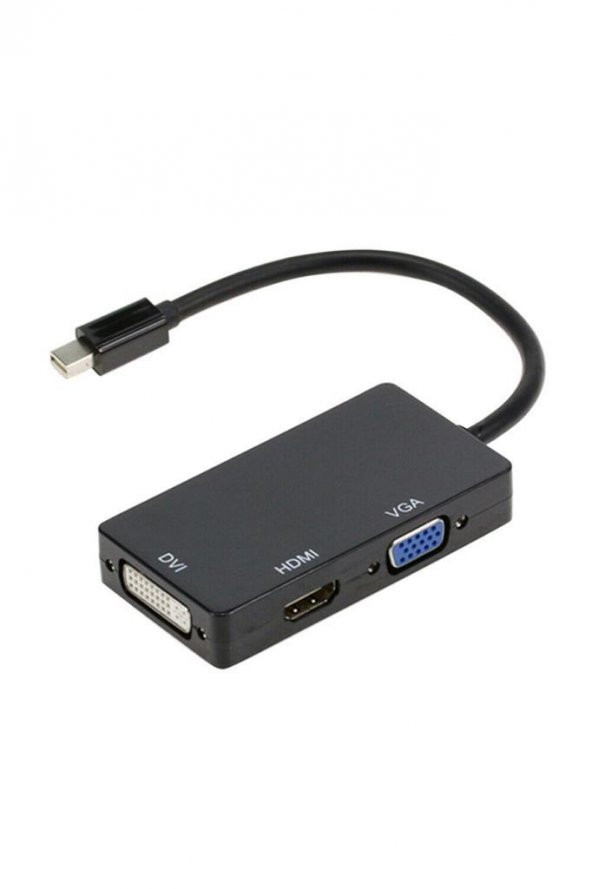 Mini Displayport To Hdmi Dvi Vga Kablo Çevirici Dönüştürücü Thunderbolt ürün görseli 1