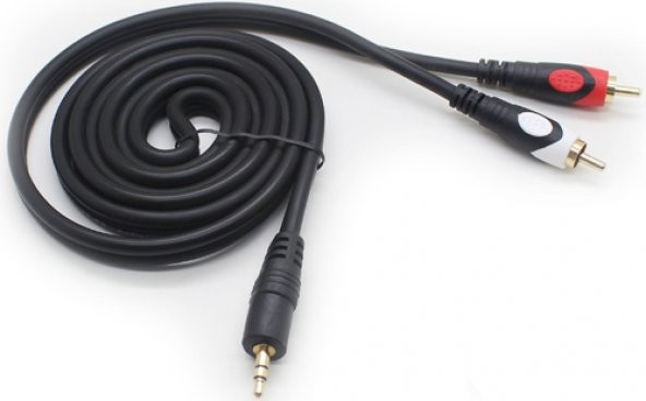 3.5Mm Stereo To 2 Rca Kablo Özel Seri 1.8 Metre ürün görseli 1