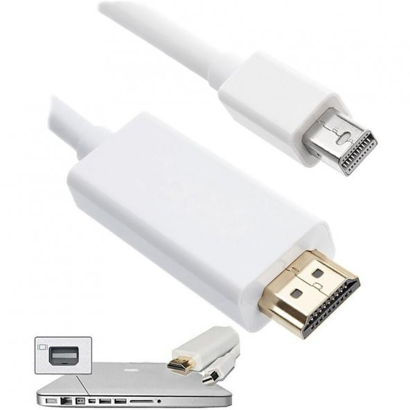 Mini Displayport To Hdmi Kablo Mini Displayport Thunderbolt Macbook ürün görseli 1