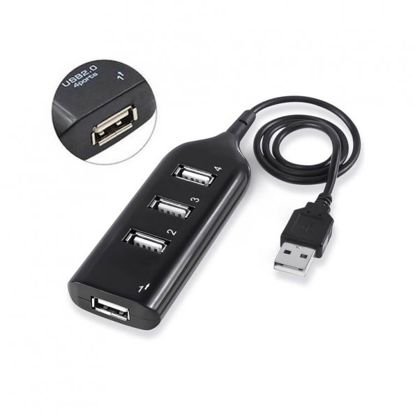 Usb 2.0 4 Port Usb Çoğaltıcı Çoklayıcı Hub Çoklama Pc Laptop ürün görseli 1