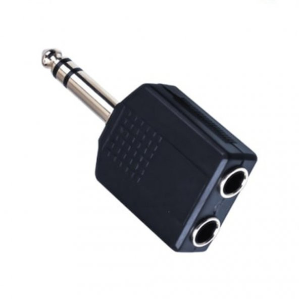 6.3 Mm Stereo Erkek - 2 X 6.3Mm Dişi Çevirici Jack Çoklayıcı 519135933 ürün görseli 1