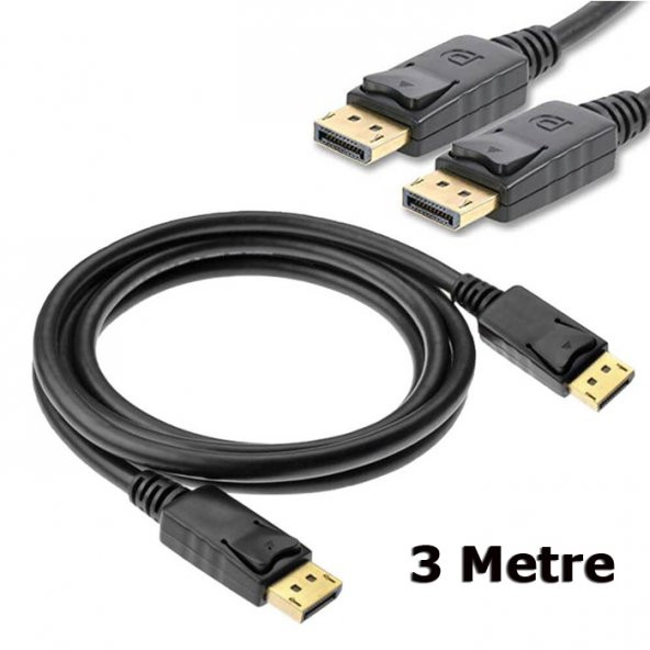 3M Metre Displayport To Displayport Kablo Display Port - Dp To Dp ürün görseli 1