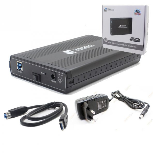 Wozlo 3.5 İnç Usb 3.0 Harici Sata Harddisk Kutusu Harici Hdd Kutu ürün görseli 1