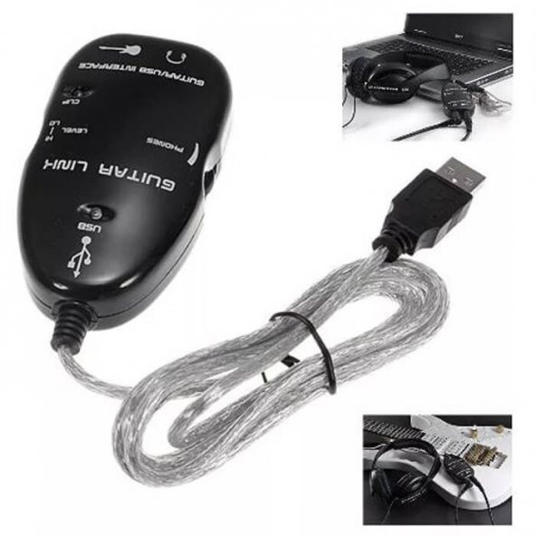 Gitar Kablosu Gitar Link Usb Bağlantı Kablosu Adaptör Guitar Link ürün görseli 1