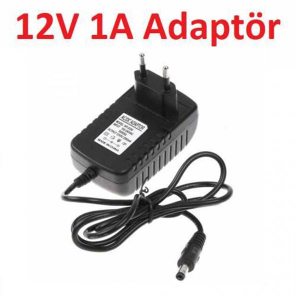 12V 1A - 12 Volt 1 Amper Şerit Led - Uydu Modem Adaptör 519134660 ürün görseli 1