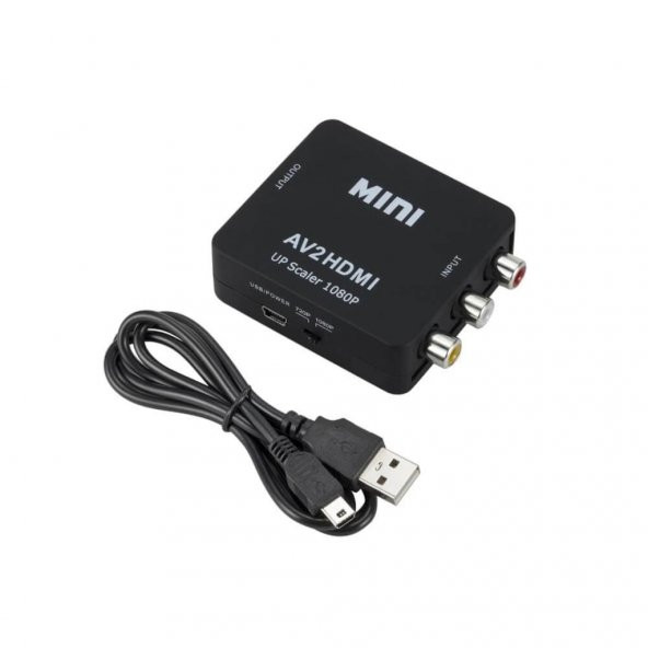 Scart Rca Lale Tos To Hdmi Çevirici Dönüştürücü Converter Siyah 519134600 ürün görseli 1