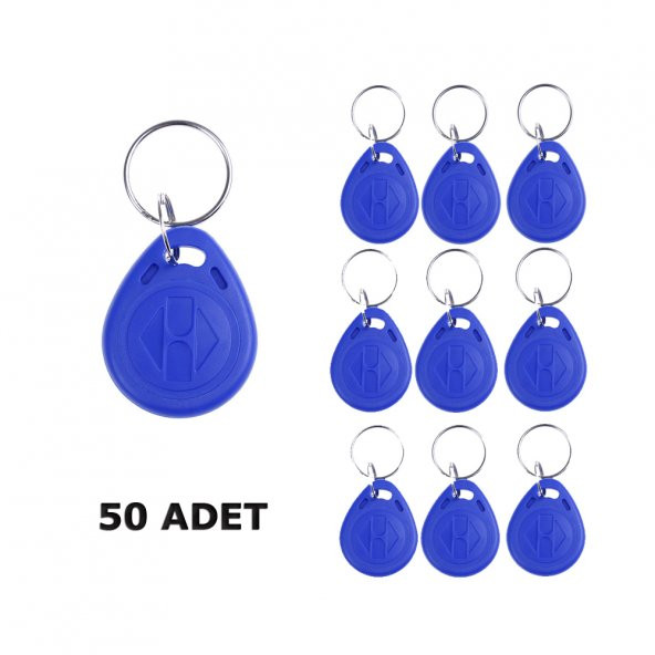 Wozlo Chip TK4100 Rfid Manyetik Anahtarlık Tag Göstergeç Proximity Anahtarlık 50 Adet ürün görseli 1